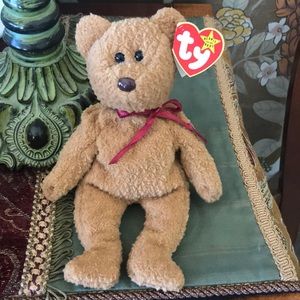 Rare TY ‘CURLY' The Bear Beanie Baby 1996